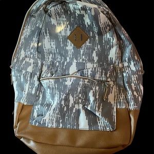 Kid’s Backpack Gray, Tan, & Cream.